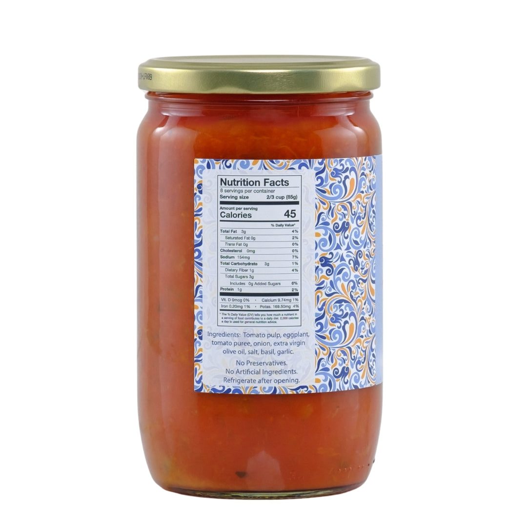 Italian Tomato Sauce With Eggplant - 24 oz