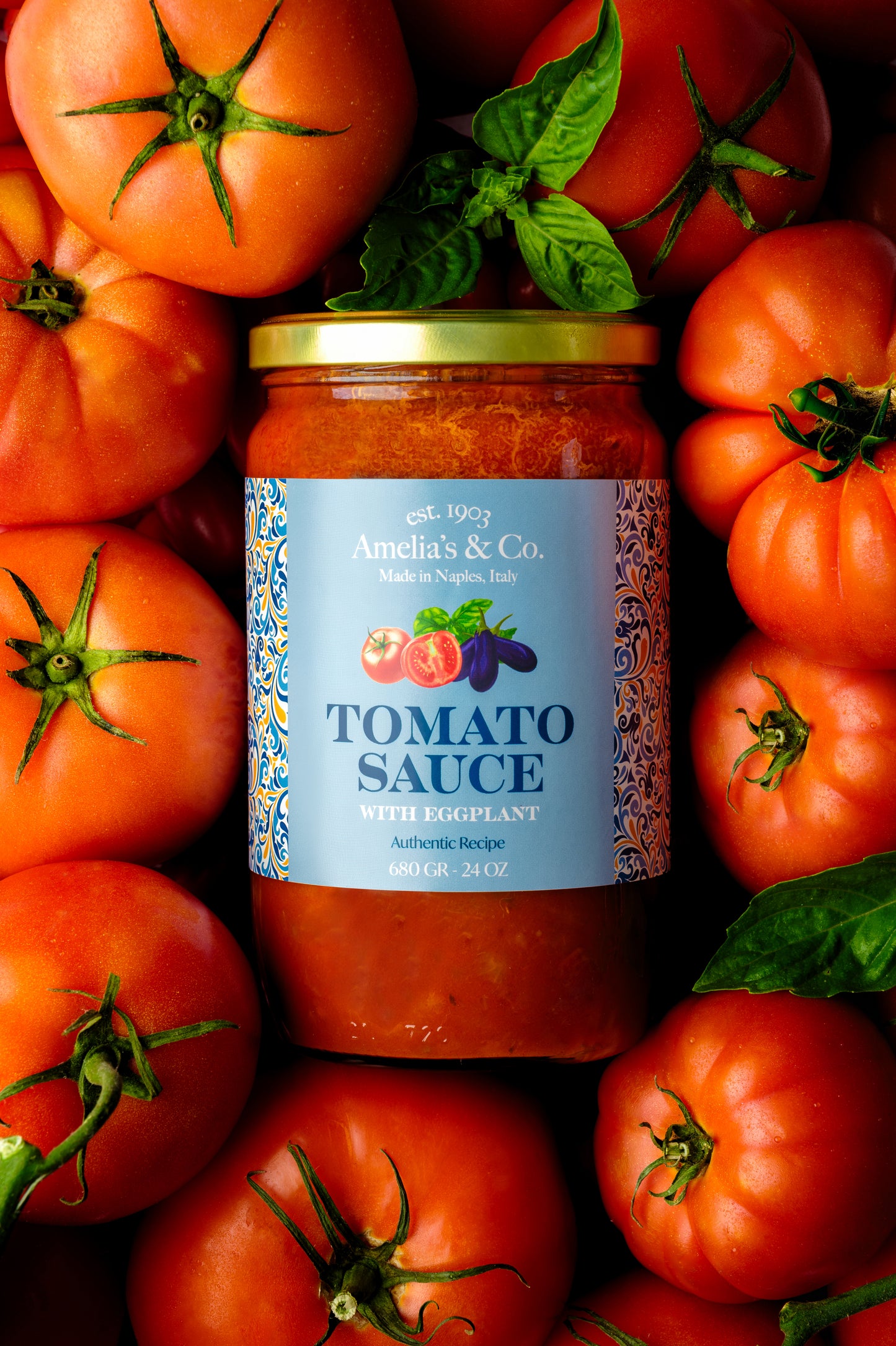 Italian Tomato Sauce With Eggplant - 24 oz