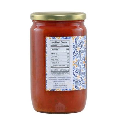 Tomato Sauce With Basil - 24 oz